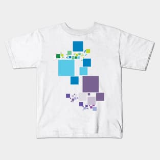 Multicolor Tiles in Motion Kids T-Shirt